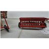 Image 8 : Tru-Scale Pressed Steel Sickle Mower, Grain Drill, and 4-Bottom Plow, circa
