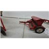 Image 9 : Tru-Scale Pressed Steel Sickle Mower, Grain Drill, and 4-Bottom Plow, circa