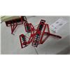 Image 2 : Vintage Ertl International Harvester Farm Wagon, IH Seed Drill, and McCormick Disc Harrow. Metal.