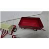 Image 7 : Vintage Ertl International Harvester Farm Wagon, IH Seed Drill, and McCormick Disc Harrow. Metal.