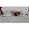 Image 8 : Die-Cast Red Grain Wagon and Flatbed Trailer Toy Set 1/16