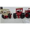 Image 15 : 1 x International Harvester 1586 V8 and 2 x 1486 Die-Cast 1/16 Scale Toy Tractors with Dual Stacks