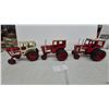 Image 1 : 1 x International Harvester 1586 V8 and 2 x 1486 Die-Cast 1/16 Scale Toy Tractors with Dual Stacks