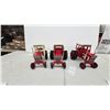 Image 5 : 1 x International Harvester 1586 V8 and 2 x 1486 Die-Cast 1/16 Scale Toy Tractors with Dual Stacks