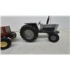 Image 2 : Hesston 1380 with Cab and White 700 Die-Cast Toy Tractors. Die-Cast and plastic