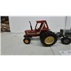 Image 5 : Hesston 1380 with Cab and White 700 Die-Cast Toy Tractors. Die-Cast and plastic