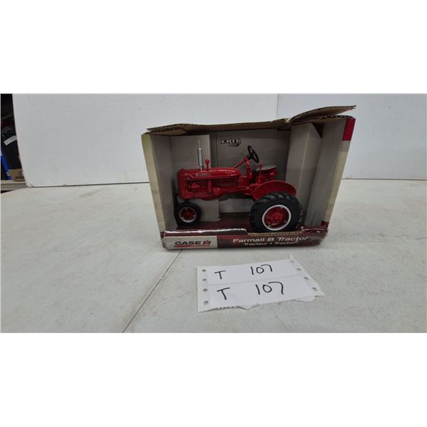 Ertl Britains McCormick Farmall B Tractor 1/16 Scale Die-Cast Model, No. 14628, in Case IH