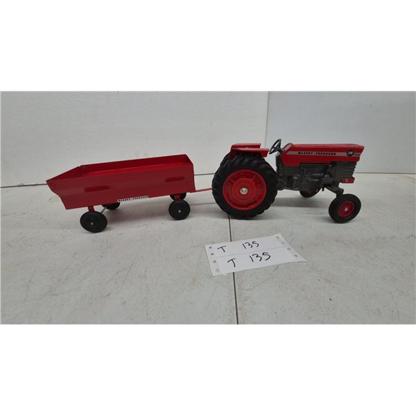 Massey Ferguson 175 Diesel Die-Cast Tractor with Massey Ferguson Branded metal Wagon