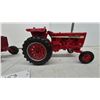 Image 2 : Teeswater Farmall 806 and International 756 Die-Cast Model Tractors with White Side Panels