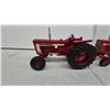 Image 6 : Teeswater Farmall 806 and International 756 Die-Cast Model Tractors with White Side Panels