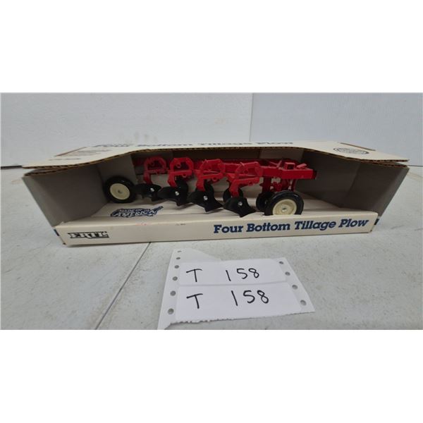 Ertl 1/16 Scale Four Bottom Tillage Plow Model 476 Die-Cast Implement