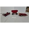Image 1 : Ertl International Harvester Farm Toys: Gravity Wagon, Manure Spreader, and Disc Harrow