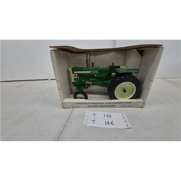Ertl Oliver 1655 Diesel 1/16 Scale Tractor, 2002 Canadian Int'l Farm Equipment Show Special Edition