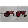 Image 1 : Farmall 806 and International 856 Narrow Front Die-Cast Toy Tractors