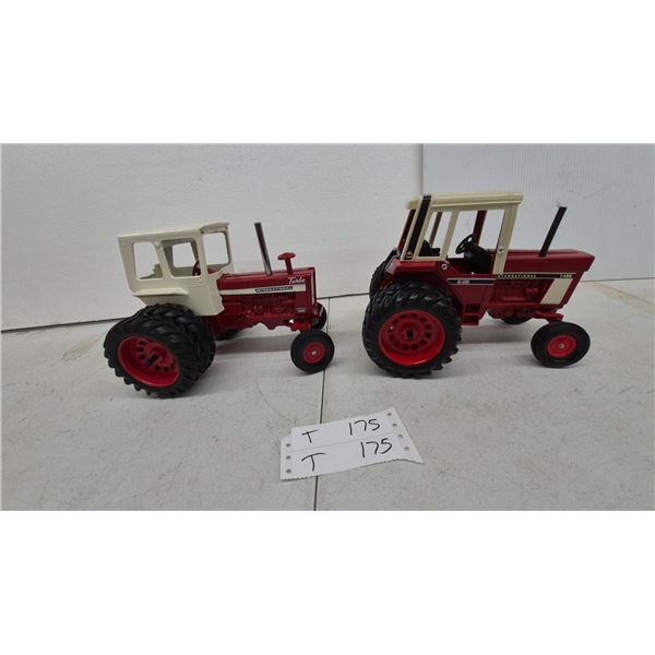 International Harvester 1456 Turbo and 1486 Die-Cast Model Tractors with Cabs and Duals. Die-Cast