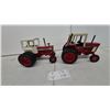 Image 1 : International Harvester 1456 Turbo and 1486 Die-Cast Model Tractors with Cabs and Duals. Die-Cast