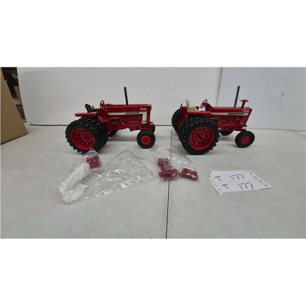 International Harvester Farmall 1456 and 1466 Turbo Die-Cast Toy Tractors