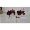 Image 1 : International Harvester Farmall 1456 and 1466 Turbo Die-Cast Toy Tractors