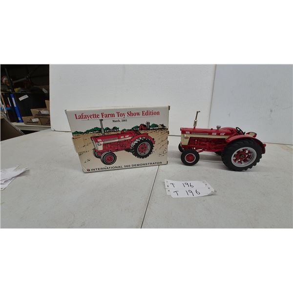 International 560 Demonstrator Tractor, Lafayette Farm Toy Show Edition, March 2001