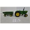 Image 1 : John Deere 5020 Diesel Die-Cast Toy Tractor with Matching metal JD Gravity Wagon. 1/16 Scale.