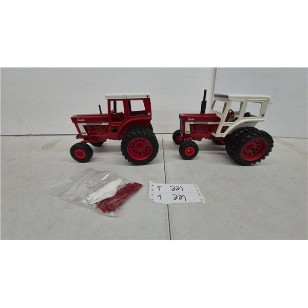 International Harvester 1066 Turbo and 1566 Die-Cast Tractors with Duals and Cabs