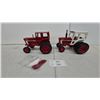 Image 1 : International Harvester 1066 Turbo and 1566 Die-Cast Tractors with Duals and Cabs