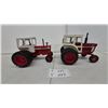 Image 1 : International Harvester 1466 Turbo and Farmall 1456 Turbo Die-Cast Toy Tractors with Cabs