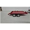 Image 4 : Ertl Case IH Ford F-Series Pickup Truck Die-Cast and metal Red Tandem Axle Flatbed Equipment