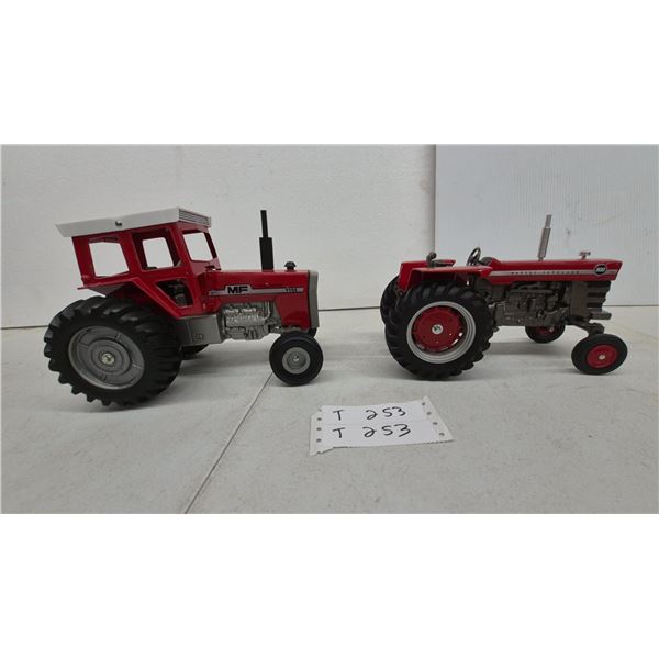 Massey Ferguson 1155 Die-Cast Toy Tractor with Cab and Massey Ferguson 1100 Diesel Tractor