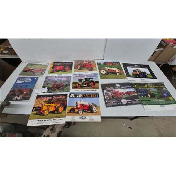 Antique Farm Tractor Calendars and International Harvester Brochures, Int. 544 and 2+2