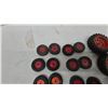 Image 8 : 35 Assorted Toy Tractor Wheels with Black Rubber Tires and Red Plastic Hubs