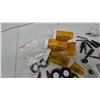 Image 5 : Assorted Die-Cast Tractor and Implement Parts: Wheels, Axles, Grills, Linkages, Mufflers