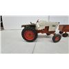 Image 4 : Ertl Case 970 Die-Cast Toy Tractor with Orange Wagon and Disc Plow Implement