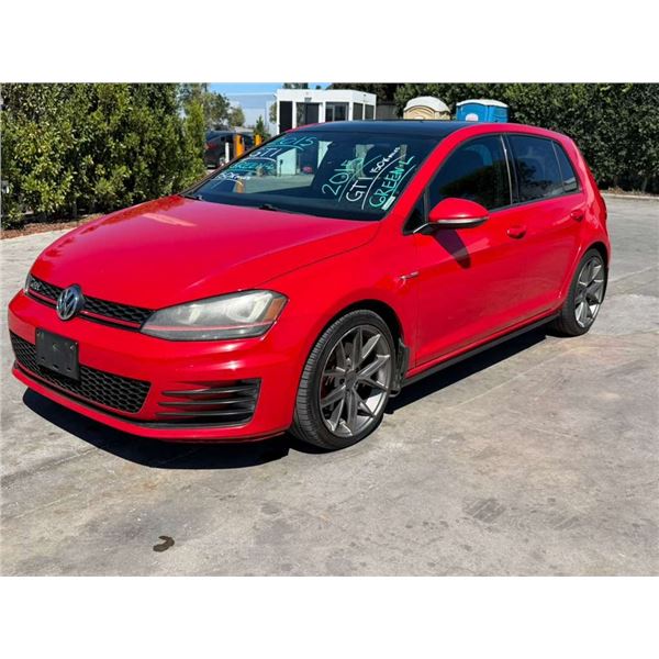 VOLK GTI 2015 O/S TITLE 2 DAYS