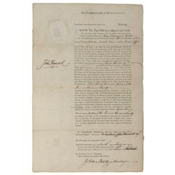 John Hancock and Samuel Adams