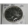 Image 1 : 1922 PEACE DOLLAR