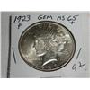 Image 1 : 1923 PEACE DOLLAR