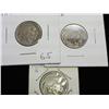 1919-P/D/S Buffalo Nickels (3 Coins)