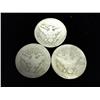 Image 2 : 3 Assorted Barber Quarters