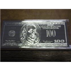 Silver Leaf $100 Bill (Large Size) Not Real
