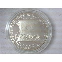 1987 US Constitution Proof Silver Dollar