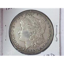 1887 Morgan Silver Dollar