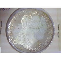 1780 Austria Maria Theresia Thaler (Proof) Silver