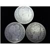 Image 1 : 3 Assorted Barber Quarters