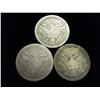 Image 2 : 3 Assorted Barber Quarters