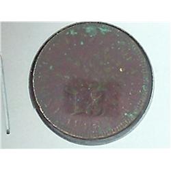 1883 Indian Head Cent (VF) With Verdigris