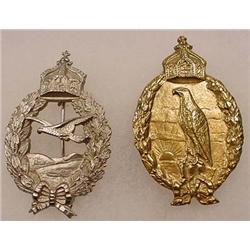 LOT OF 2 WW1 IMPERIAL GERMAN BADGES - Naval Air Se