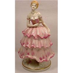 VINTAGE TAUBE CHINA FIGURINE - Approx. 9.75" tall