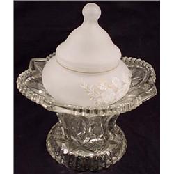 VINTAGE POWDER BOX W/ LID