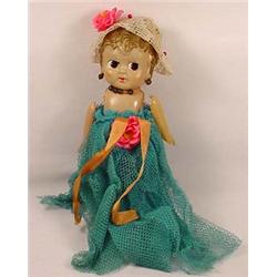 VINTAGE CELLULOID CARNIVAL DOLL - Marked Japan on 